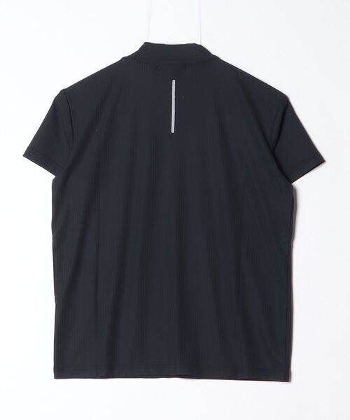 VIVA HEART（ビバハート）の「【VIVA　HEART/GOLF】 ナイロンサッカー ハーフジップ半袖モックネックシャツ（ポロシャツ・レディース・ブラック・38）」の2枚目の写真