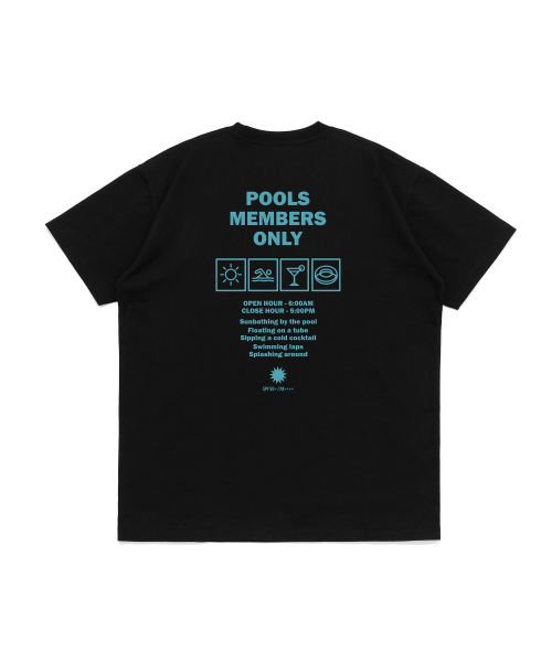 NET SOCIAL CLUB(ネットソーシャルクラブ)の「プライベートプールクラブ 半袖Tシャツ (ブラック)(Tシャツ/カットソー・レディース・その他・LARGE/MEDIUM/SMALL/X-LARGE)」の6枚目の写真