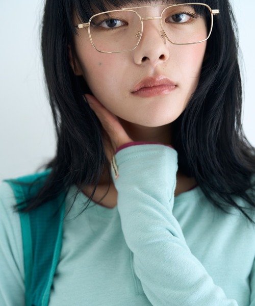 common gull products.(コモンガルプロダクツ)の「ひとえふたえパックロンtee(Tシャツ/カットソー・レディース・パープル系/チャコール/レッド系/ミント/ネイビー/サックスブルー・SMALL/MEDIUM/LARGE)」の20枚目の写真