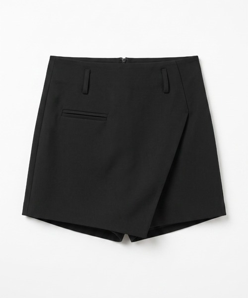 umune(ウムネ)の「細ベルトフキきれいめショートパンツ/スカパン(その他パンツ・レディース・ブラック/ベージュ・S/M)」の14枚目の写真