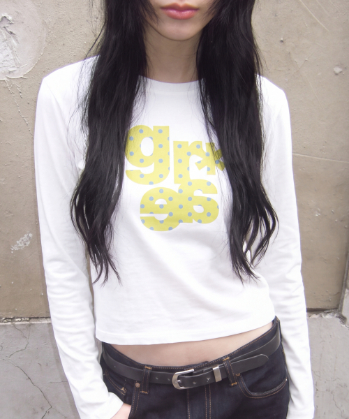 GRAVER（グレーバー）の「[UNISEX]GRAE-S DOT ロングスリーブ Tシャツ_5color（Tシャツ/カットソー・レディース・ホワイト・SMALL/MEDIUM/LARGE）」の2枚目の写真