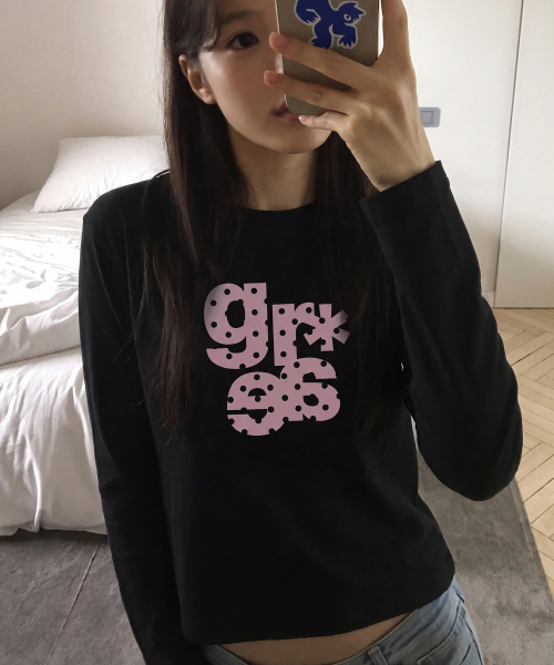 GRAVER（グレーバー）の「[UNISEX]GRAE-S DOT ロングスリーブ Tシャツ_5color（Tシャツ/カットソー・レディース・ホワイト・SMALL/MEDIUM/LARGE）」の6枚目の写真