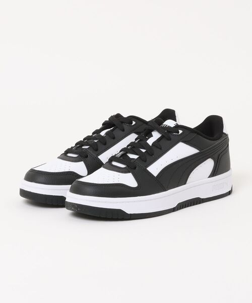 PUMA（プーマ）の「《PUMA》リバウンド スラム ロウ（スニーカー・メンズ・ブラック×ホワイト/ブラウン系その他/ホワイト/グレー×ホワイト・25.0cm/24.5cm/24.0cm/23.5cm/25.5cm/28.0cm/26.0cm/26.5cm/23.0cm/27.5cm/27.0cm）」の2枚目の写真