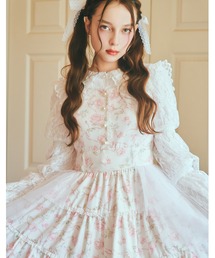 Rose perfume tulle veil onepiece