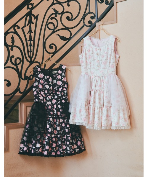 mellfy memory(メルフィーメモリー)の「Rose perfume tulle veil onepiece(ワンピース・レディース・ピンク/ブラック・M/S)」の19枚目の写真