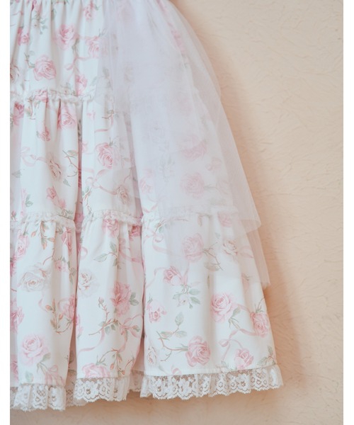 mellfy memory(メルフィーメモリー)の「Rose perfume tulle veil onepiece(ワンピース・レディース・ピンク/ブラック・M/S)」の9枚目の写真
