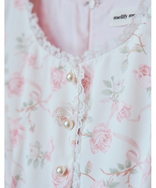 mellfy memory(メルフィーメモリー)の「Rose perfume tulle veil onepiece(ワンピース・レディース・ピンク/ブラック・M/S)」の8枚目の写真