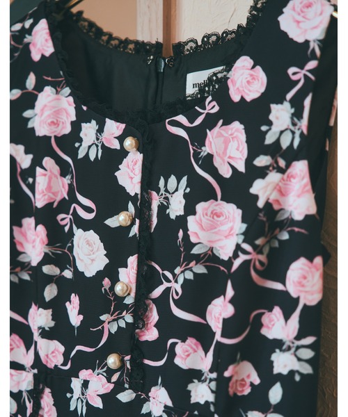 mellfy memory(メルフィーメモリー)の「Rose perfume tulle veil onepiece(ワンピース・レディース・ピンク/ブラック・M/S)」の17枚目の写真