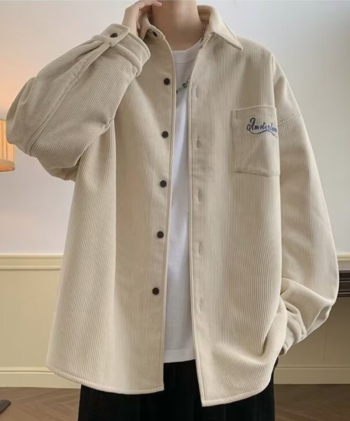 KELVIN(ケルヴァン)の「Wide Rib Corduroy Pocket Shirt ワイドリブコーデュロイポケットシャツ(シャツ/ブラウス・メンズ・ブラック/アイボリー・MEDIUM/LARGE)」の7枚目の写真
