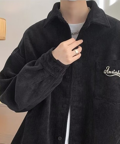 KELVIN(ケルヴァン)の「Wide Rib Corduroy Pocket Shirt ワイドリブコーデュロイポケットシャツ(シャツ/ブラウス・メンズ・ブラック/アイボリー・MEDIUM/LARGE)」の11枚目の写真