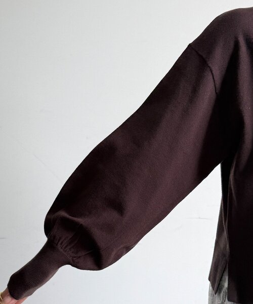 DouDou(ドゥドゥ)の「【WEB限定】レースキャミ+ニットセット(ニット/セーター・レディース・ブラウン/ブラック/チャコールグレー・FREE)」の15枚目の写真