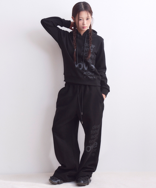OAFISH(オアフィッシュ)の「レタリングスウェットパンツ ブラック(スウェットパンツ・レディース・その他・1/2)」の3枚目の写真