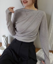 カットレースドレープトップス