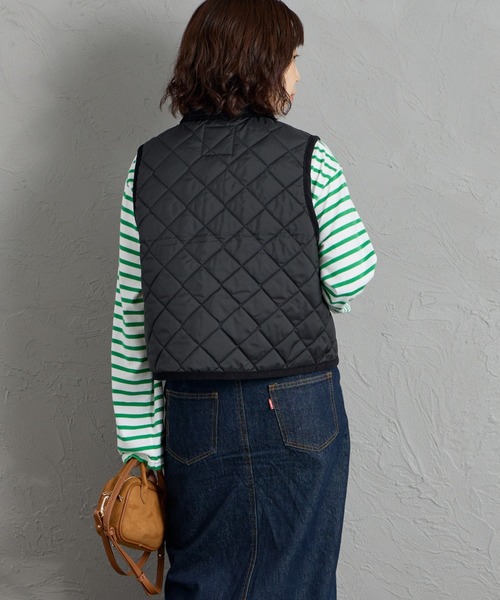 LAVENHAM（ラベンハム）の「[LAVENHAM/ラベンハム] CROPPED RAYDON ショート丈キルティングベスト（ベスト・レディース・ブラック・10）」の17枚目の写真