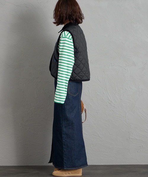 LAVENHAM（ラベンハム）の「[LAVENHAM/ラベンハム] CROPPED RAYDON ショート丈キルティングベスト（ベスト・レディース・ブラック・10）」の19枚目の写真