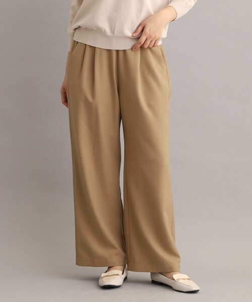 LAURA ASHLEY(ローラアシュレイ)の「【LANATEC(R)/タックあり/ウエストゴム仕様】セミワイドパンツ(その他パンツ・レディース・チャコールグレー/ベージュ・38/40)」の2枚目の写真