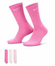 NIKE（ナイキ）の「ナイキ エブリデイ クッションド トレーニング クルー ソックス (3足) / Nike Everyday Cushioned Training Crew Socks (3 Pairs) SX7664-904 Multi-Color（ソックス/靴下）」