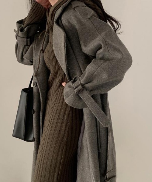 semplice(センプリチェ)の「トレンチコート【韓国ファッション】(トレンチコート・レディース・グレー/ベージュ・F)」の8枚目の写真