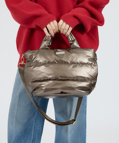 ROOTOTE(ルートート)の「【ROOTOTE / TOTE/ルートート】ルートート】FEATHER ROO 2WAY BAG / フェザールー 2WAYバッグ/ユニセックス(ショルダーバッグ・メンズ・ブラック/オフホワイト/シルバー/ブロンズ・フリー)」の4枚目の写真
