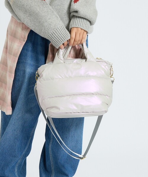 ROOTOTE(ルートート)の「【ROOTOTE / TOTE/ルートート】ルートート】FEATHER ROO 2WAY BAG / フェザールー 2WAYバッグ/ユニセックス(ショルダーバッグ・メンズ・ブラック/オフホワイト/シルバー/ブロンズ・フリー)」の2枚目の写真