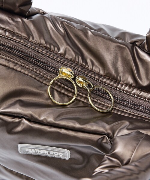 ROOTOTE(ルートート)の「【ROOTOTE / TOTE/ルートート】ルートート】FEATHER ROO 2WAY BAG / フェザールー 2WAYバッグ/ユニセックス(ショルダーバッグ・メンズ・ブラック/オフホワイト/シルバー/ブロンズ・フリー)」の8枚目の写真