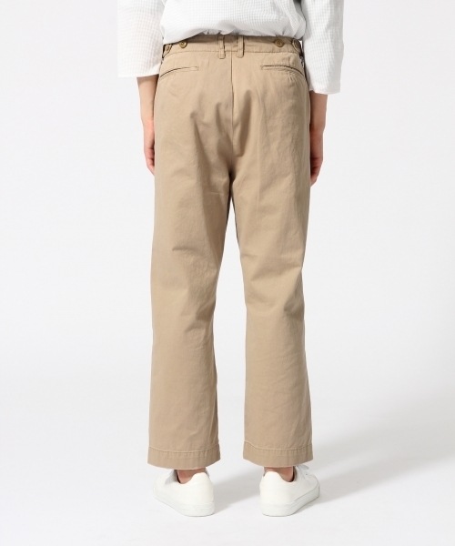 RAGEBLUE（レイジブルー）の「＜トレンドのワイドシルエット＞チノアンクルトラウザー/718643（その他パンツ・メンズ・ベージュ・MEDIUM/LARGE）」の4枚目の写真