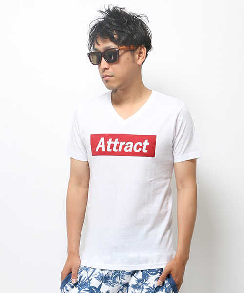 VENCEEXCHANGE（ヴァンスエクスチェンジ）の「BOX プリント半袖T（Tシャツ/カットソー・メンズ・ブルー/ブラック/オフホワイト・LARGE/SMALL/MEDIUM）」の2枚目の写真