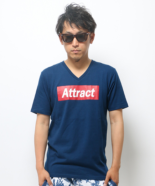 VENCEEXCHANGE（ヴァンスエクスチェンジ）の「BOX プリント半袖T（Tシャツ/カットソー・メンズ・ブルー/ブラック/オフホワイト・LARGE/SMALL/MEDIUM）」の3枚目の写真