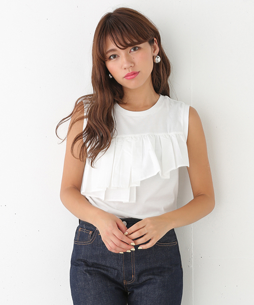 SLY（スライ）の「ノースリフリルT/T-S（タンクトップ）」 - WEAR