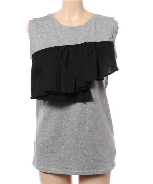 SLY（スライ）の「ノースリフリルT/T-S（タンクトップ・レディース・トップグレー/ホワイト/ブラック・FREE）」の9枚目の写真