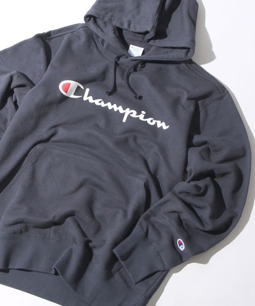 Champion（チャンピオン）の「WEGO/Championプリントパーカー（パーカー・メンズ・ブラック/ネイビー/ホワイト/杢グレー・MEDIUM/LARGE）」の4枚目の写真