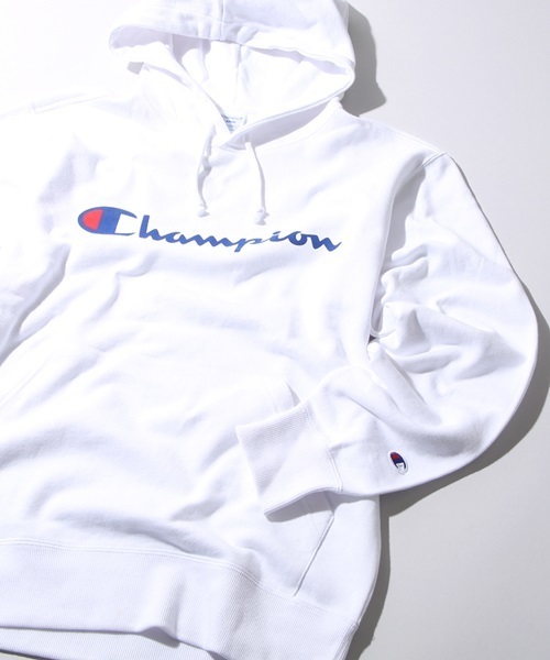 Champion（チャンピオン）の「WEGO/Championプリントパーカー（パーカー・メンズ・ブラック/ネイビー/ホワイト/杢グレー・MEDIUM/LARGE）」の2枚目の写真