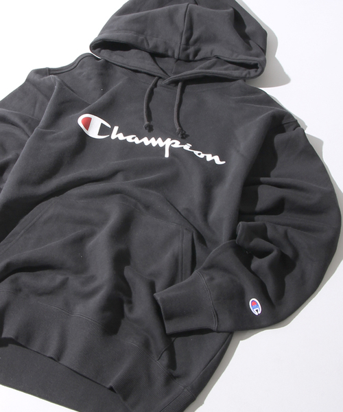 Champion（チャンピオン）の「WEGO/Championプリントパーカー（パーカー・メンズ・ブラック/ネイビー/ホワイト/杢グレー・MEDIUM/LARGE）」の3枚目の写真