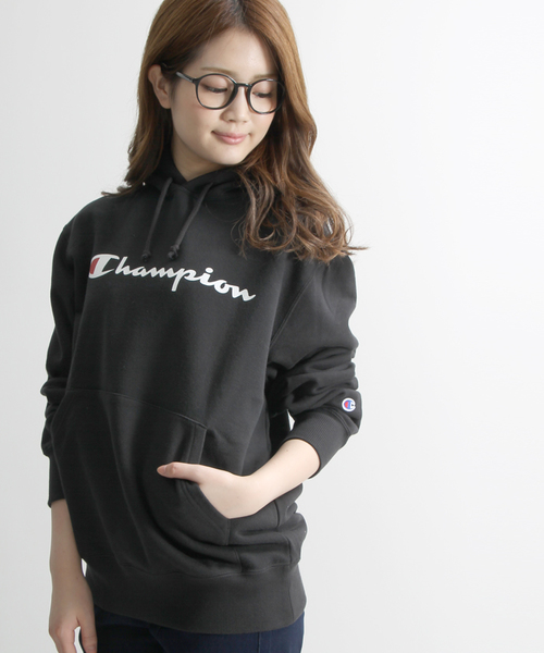 Champion（チャンピオン）の「WEGO/Championプリントパーカー（パーカー・メンズ・ブラック/ネイビー/ホワイト/杢グレー・MEDIUM/LARGE）」の8枚目の写真