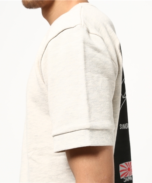 Denime（ドゥニーム）の「スーベニア柄半袖スウェット（スウェット・メンズ・グレー/オートミール・LARGE/MEDIUM/X-LARGE）」の8枚目の写真