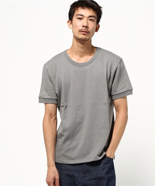 Denime（ドゥニーム）の「スーベニア柄半袖スウェット（スウェット・メンズ・グレー/オートミール・LARGE/MEDIUM/X-LARGE）」の4枚目の写真