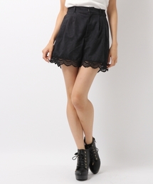 Heather | フェイクスエード＊レースショートパンツ　731585 (その他パンツ)