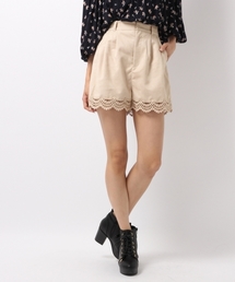Heather | フェイクスエード＊レースショートパンツ　731585 (その他パンツ)