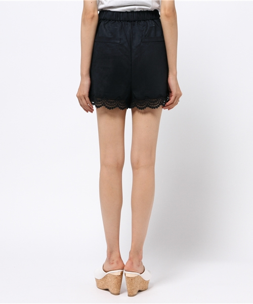 Heather（ヘザー）の「フェイクスエード＊レースショートパンツ　731585 （その他パンツ・レディース・ネイビー/ダークブラウン/ライトブラウン・FREE）」の6枚目の写真