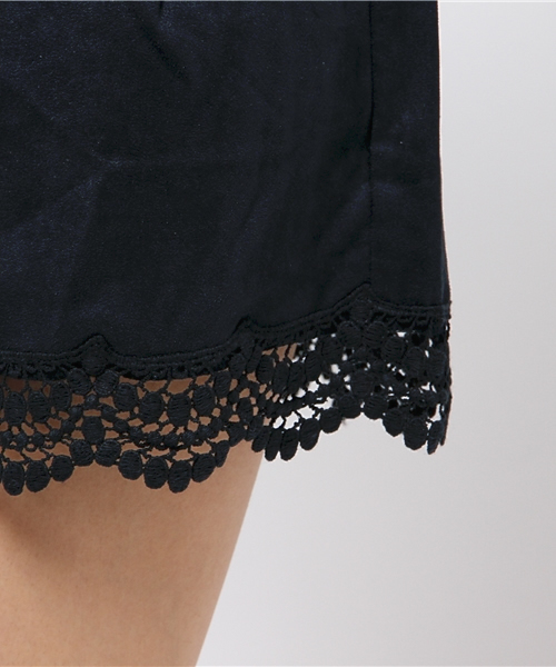 Heather（ヘザー）の「フェイクスエード＊レースショートパンツ　731585 （その他パンツ・レディース・ネイビー/ダークブラウン/ライトブラウン・FREE）」の10枚目の写真