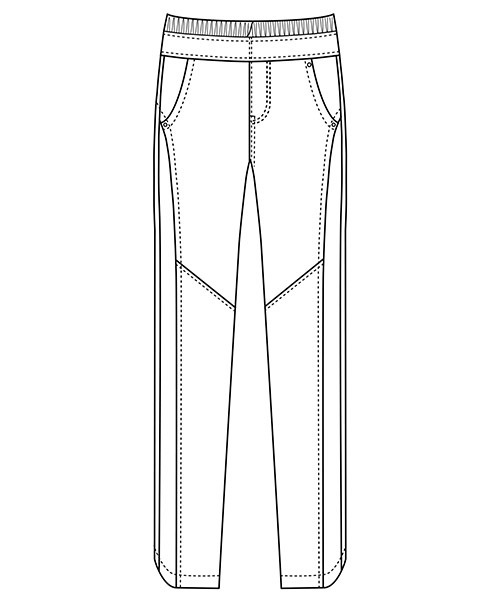 IEDIT（イディット）の「ＩＥＤＩＴレーベルコレクション　切り替え効果で美脚をかなえる　マシュマロタッチフラミンゴスキニーパンツ（その他パンツ・レディース・オフホワイト/ブラック・SMALL/NS/2T/LARGE/3T/XX-LARGE/X-LARGE/MEDIUM/NM）」の9枚目の写真