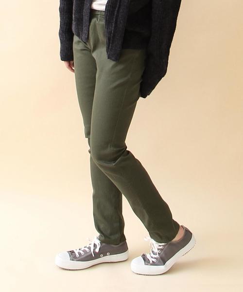 coen（コーエン）の「カラーイージースキニーパンツ（その他パンツ・レディース・ネイビー/その他1/オリーブ/ベージュ・LARGE/MEDIUM/SMALL）」の2枚目の写真