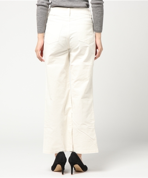 N.(N. Natural Beauty Basic)(エヌエヌナチュラルビューティーベーシック)の「コーデュロイワイドパンツ(その他パンツ・レディース・ベージュ/ホワイト・SMALL/MEDIUM)」の5枚目の写真
