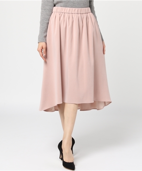 laboratory work(ラボラトリーワーク)の「スエード調前後差スカート(スカート・レディース・ピンクベージュ/キャメル/カーキ・MEDIUM)」の13枚目の写真