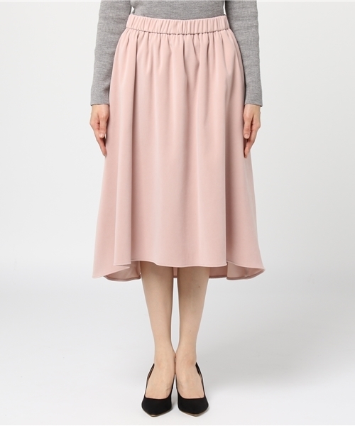 laboratory work(ラボラトリーワーク)の「スエード調前後差スカート(スカート・レディース・ピンクベージュ/キャメル/カーキ・MEDIUM)」の4枚目の写真