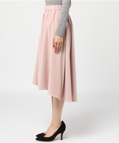 laboratory work(ラボラトリーワーク)の「スエード調前後差スカート(スカート・レディース・ピンクベージュ/キャメル/カーキ・MEDIUM)」の5枚目の写真