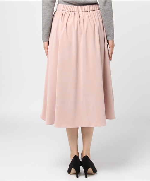 laboratory work(ラボラトリーワーク)の「スエード調前後差スカート(スカート・レディース・ピンクベージュ/キャメル/カーキ・MEDIUM)」の6枚目の写真