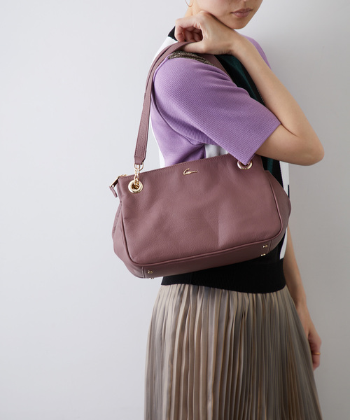 Gem.（ジェム）の「【Gem.】 チェーンショルダーバッグ / W Shoulder 011012503（ショルダーバッグ・レディース・ブラック/ピンク/グレー・FREE）」の3枚目の写真