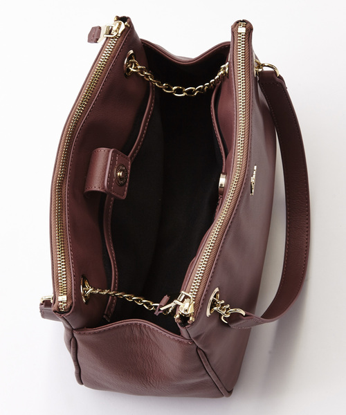 Gem.（ジェム）の「【Gem.】 チェーンショルダーバッグ / W Shoulder 011012503（ショルダーバッグ・レディース・ブラック/ピンク/グレー・FREE）」の9枚目の写真