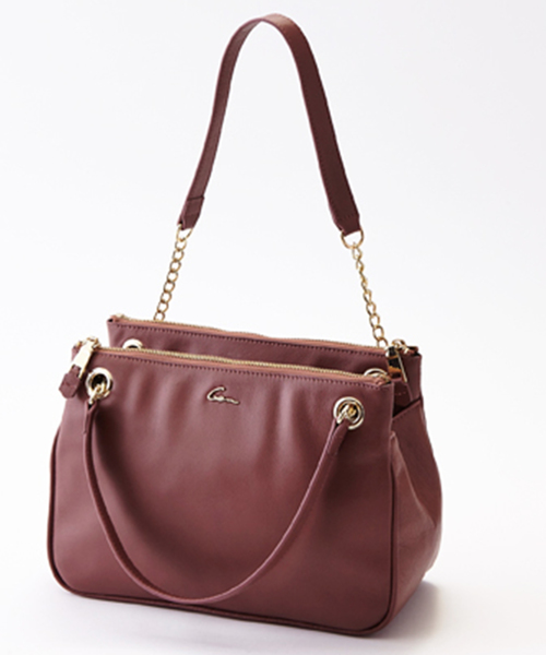 Gem.（ジェム）の「【Gem.】 チェーンショルダーバッグ / W Shoulder 011012503（ショルダーバッグ・レディース・ブラック/ピンク/グレー・FREE）」の14枚目の写真